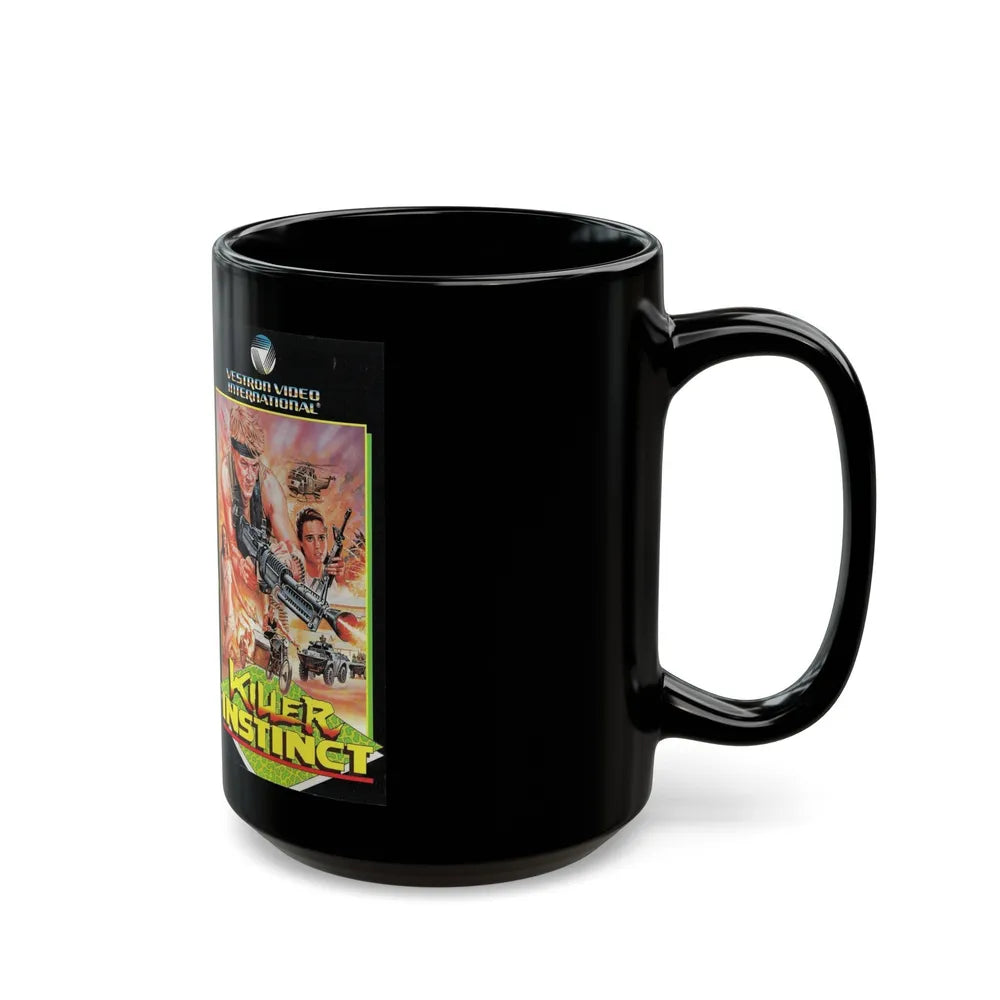 KILLER INSTINCT (VHS COVER) - Black Coffee Mug-Go Mug Yourself