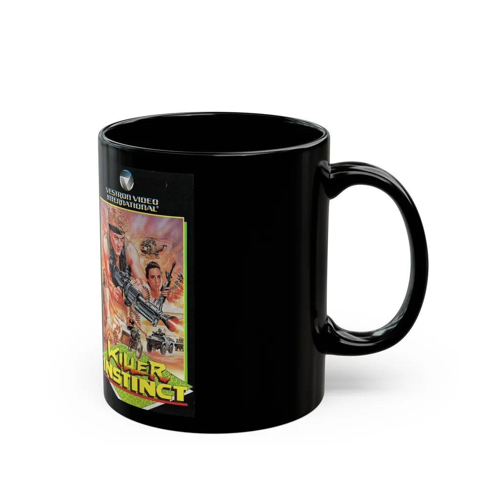 KILLER INSTINCT (VHS COVER) - Black Coffee Mug-Go Mug Yourself