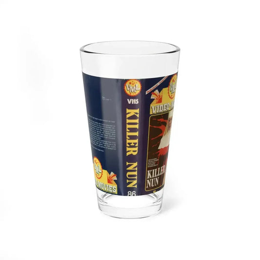 KILLER NUN (VHS COVER) Pint Glass 16oz 16oz - Go Mug Yourself