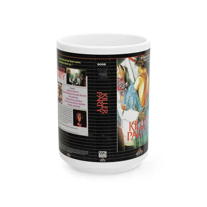 KILLER PARTY (VHS COVER) - White Coffee Mug 15oz - Go Mug Yourself