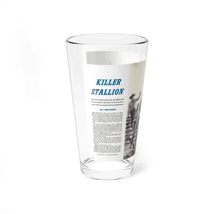 Killer Stallion, Climax magazine, April 1960 - Pint Glass 16oz - Go Mug Yourself
