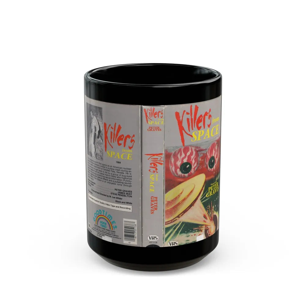 KILLERS FROM SPACE (VHS COVER) - Black Coffee Mug-15oz-Go Mug Yourself