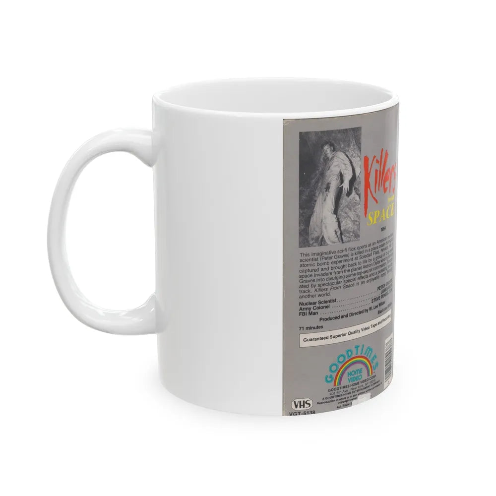 KILLERS FROM SPACE (VHS COVER) - White Coffee Mug-Go Mug Yourself