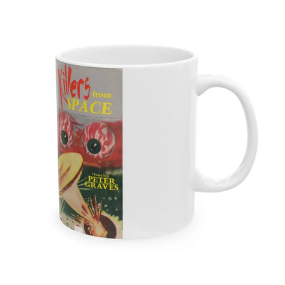 KILLERS FROM SPACE (VHS COVER) - White Coffee Mug - Go Mug Yourself