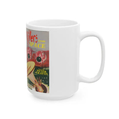 KILLERS FROM SPACE (VHS COVER) - White Coffee Mug - Go Mug Yourself