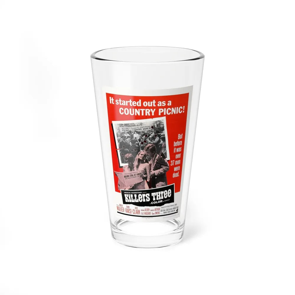 KILLERS THREE 1968 Movie Poster - Pint Glass 16oz-16oz-Go Mug Yourself