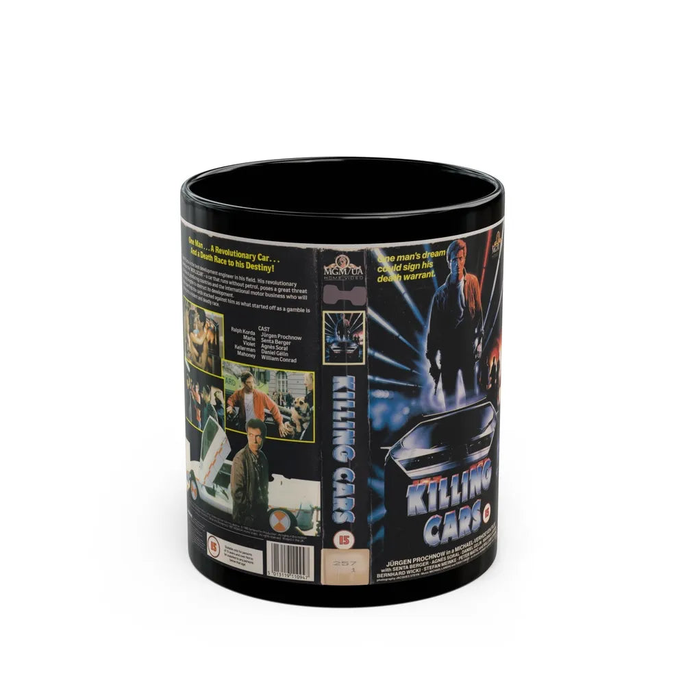 KILLING CARS (VHS COVER) - Black Coffee Mug-11oz-Go Mug Yourself