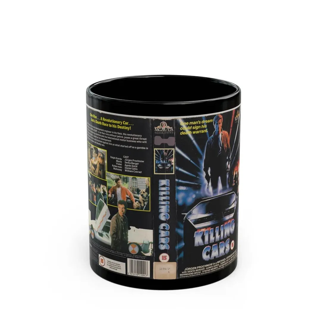 KILLING CARS (VHS COVER) - Black Coffee Mug 11oz - Go Mug Yourself