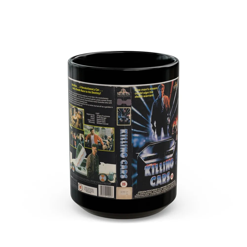 KILLING CARS (VHS COVER) - Black Coffee Mug-15oz-Go Mug Yourself