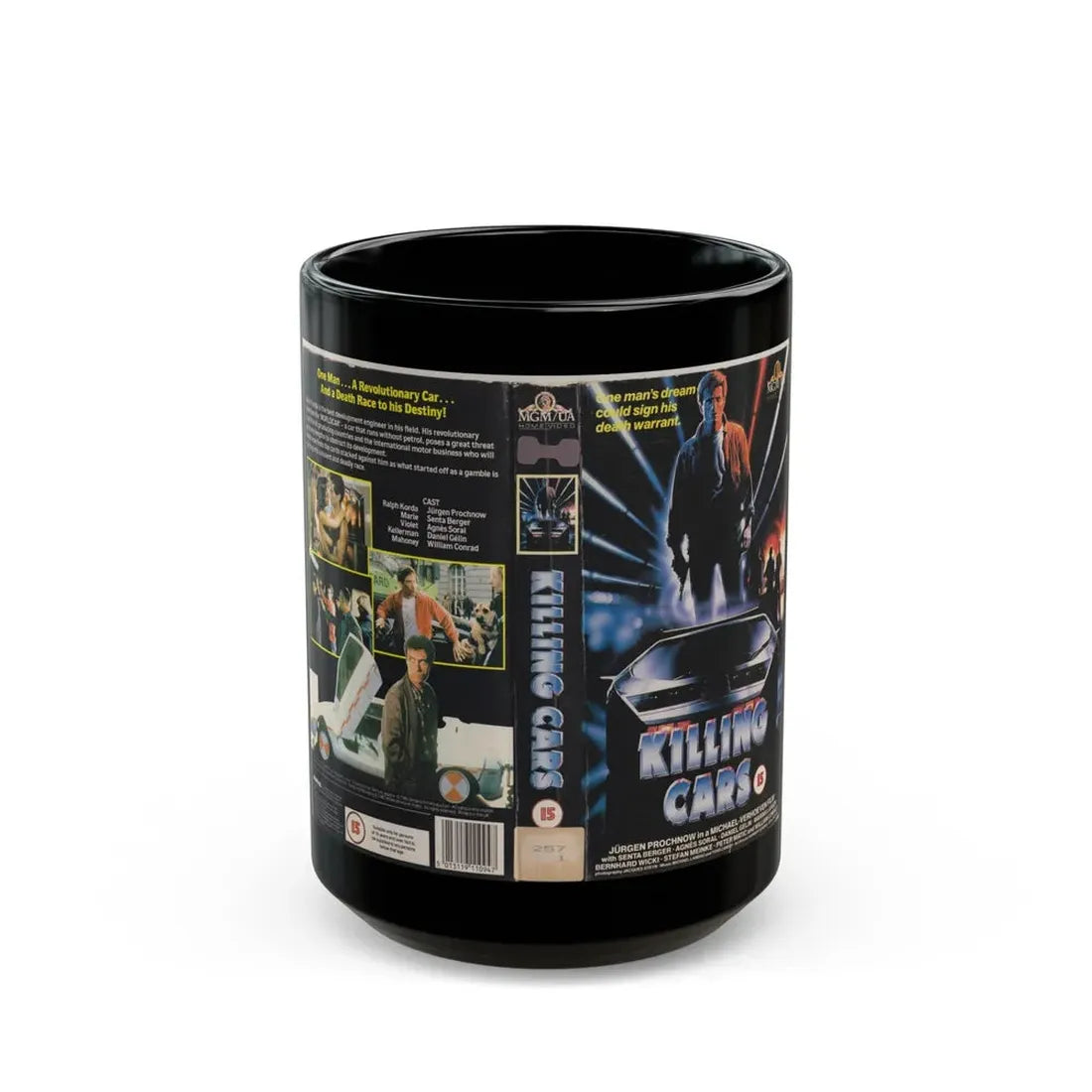KILLING CARS (VHS COVER) - Black Coffee Mug 15oz - Go Mug Yourself
