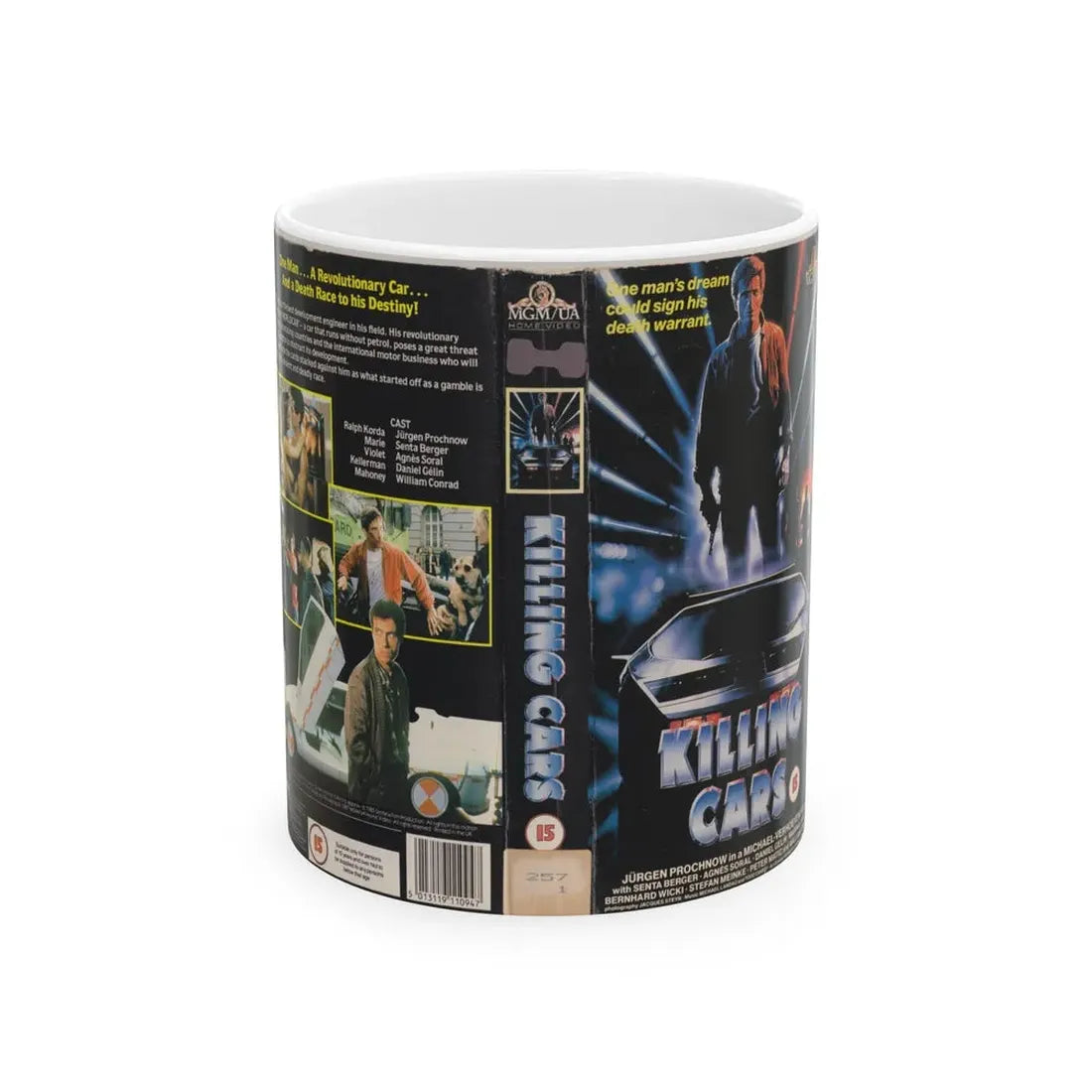 KILLING CARS (VHS COVER) - White Coffee Mug 11oz - Go Mug Yourself