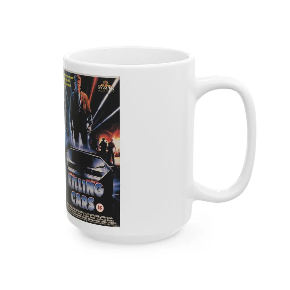 KILLING CARS (VHS COVER) - White Coffee Mug-Go Mug Yourself