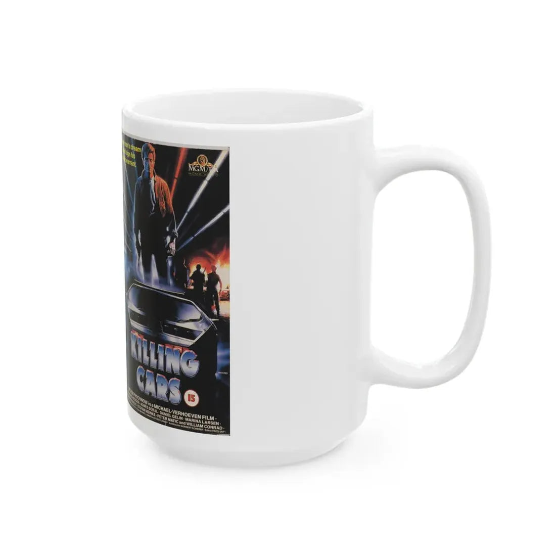KILLING CARS (VHS COVER) - White Coffee Mug - Go Mug Yourself