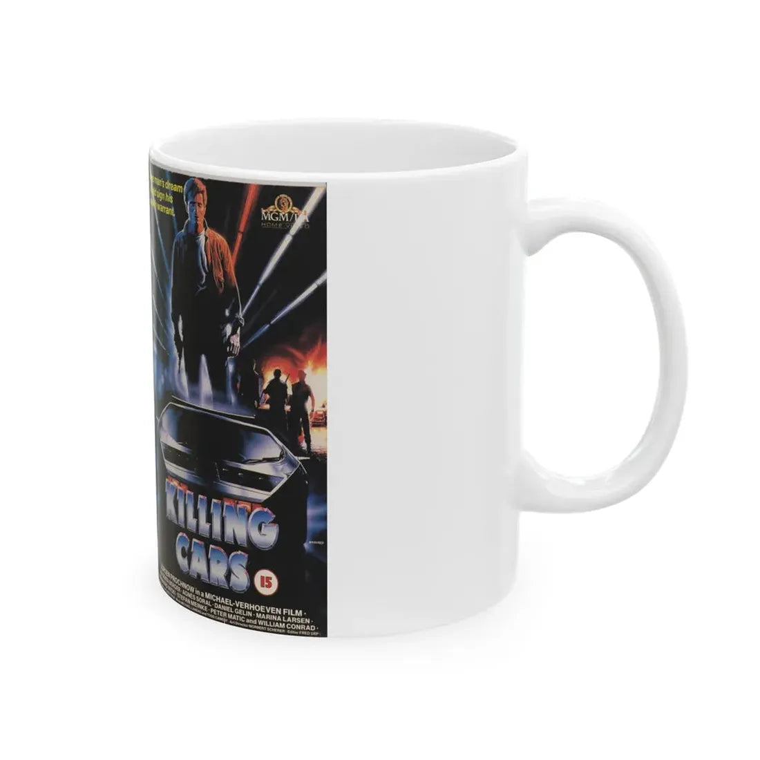 KILLING CARS (VHS COVER) - White Coffee Mug - Go Mug Yourself