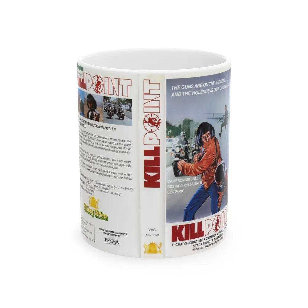 KILLPOINT (VHS COVER) - White Coffee Mug-11oz-Go Mug Yourself