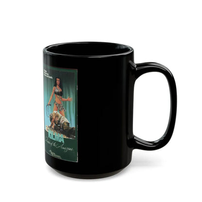 KILMA QUEEN OF THE AMAZONS (VHS COVER) - Black Coffee Mug-Go Mug Yourself