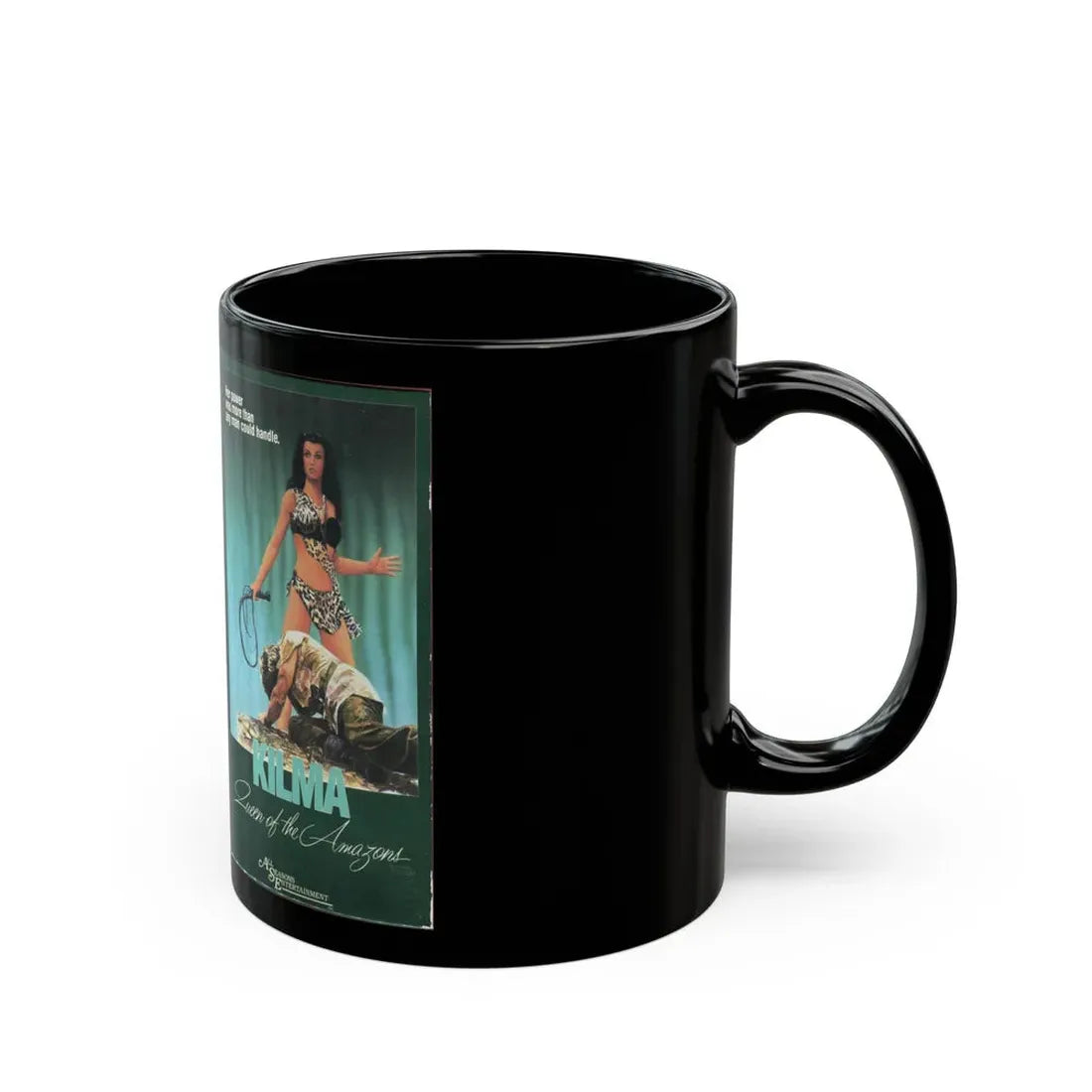 KILMA QUEEN OF THE AMAZONS (VHS COVER) - Black Coffee Mug - Go Mug Yourself