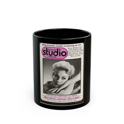 Kim Novak #109 - Mag. Cover (Vintage Female Icon) Black Coffee Mug 11oz - Go Mug Yourself
