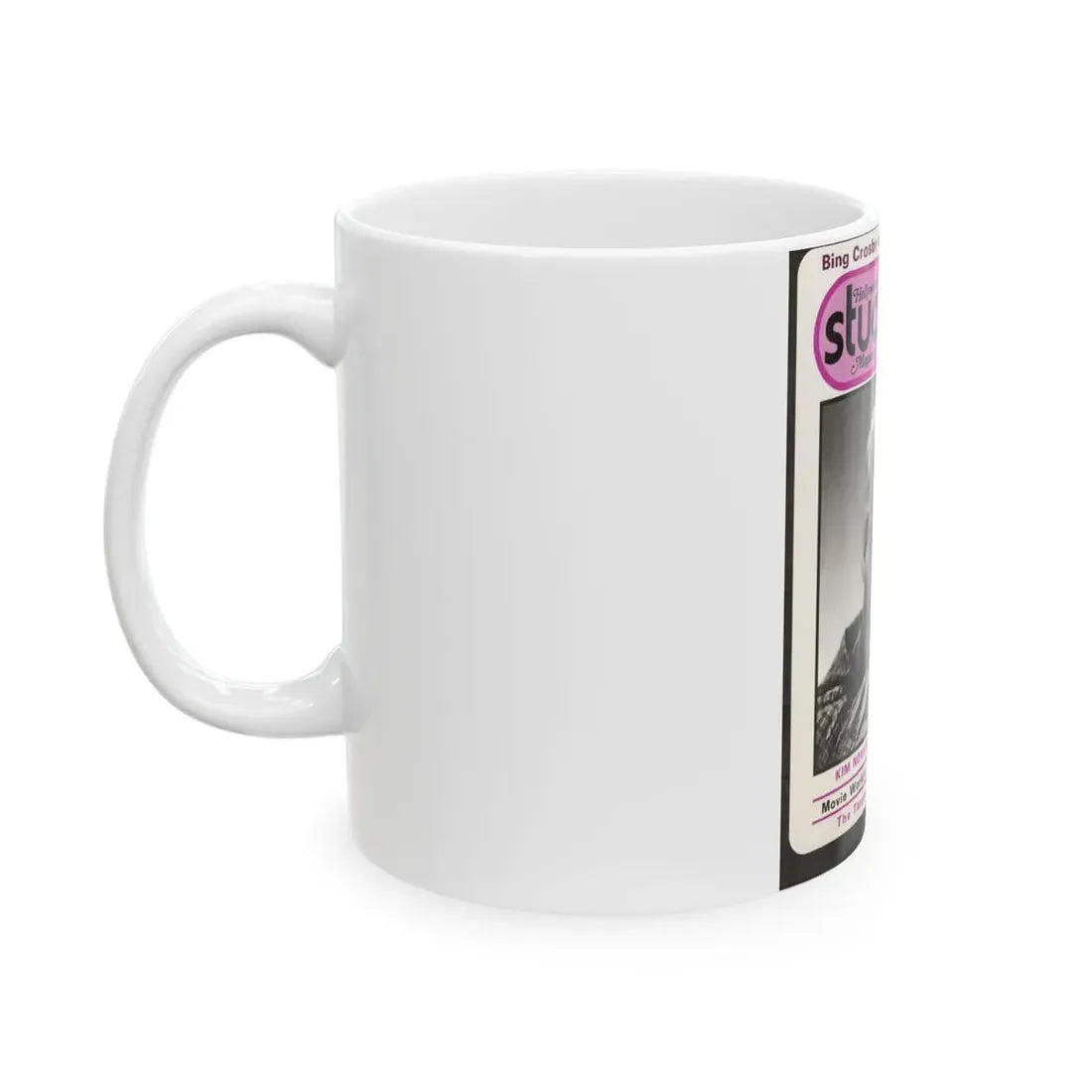 Kim Novak #109 - Mag. Cover (Vintage Female Icon) White Coffee Mug - Go Mug Yourself