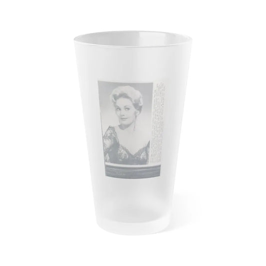 Kim Novak #127 (Vintage Female Icon) Frosted Pint Glass 16oz-16oz-Frosted-Go Mug Yourself