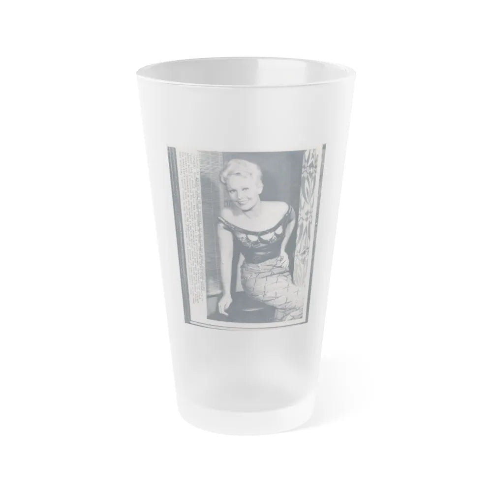 Kim Novak #128 (Vintage Female Icon) Frosted Pint Glass 16oz-16oz-Frosted-Go Mug Yourself