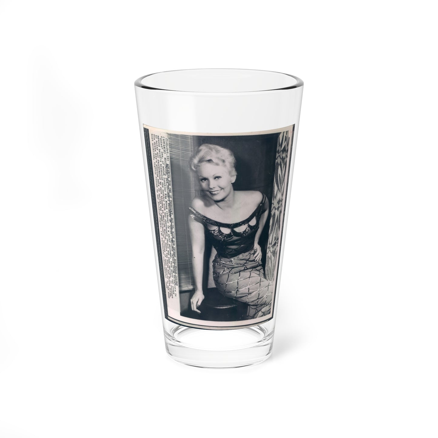 Kim Novak #128 (Vintage Female Icon) Pint Glass 16oz-16oz-Go Mug Yourself