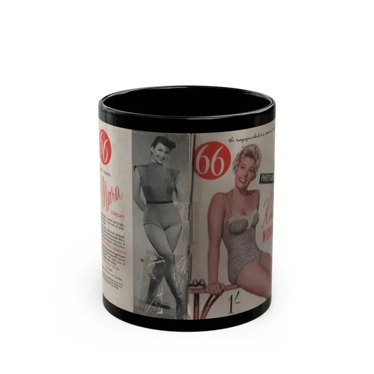 Kim Novak #139 - Scanned Mag. 66 Photos (Vintage Female Icon) Black Coffee Mug 11oz - Go Mug Yourself