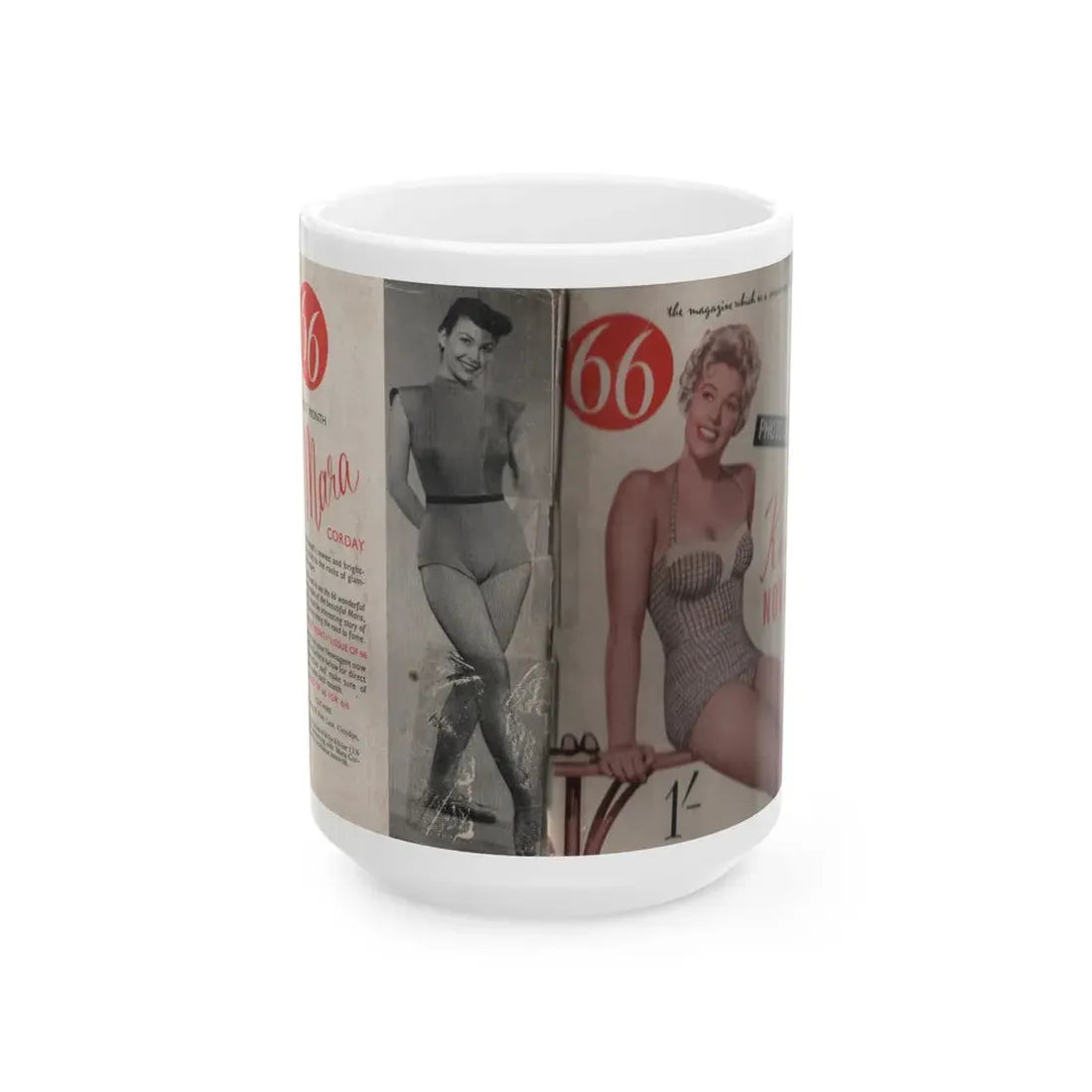 Kim Novak #139 - Scanned Mag. 66 Photos (Vintage Female Icon) White Coffee Mug 15oz - Go Mug Yourself