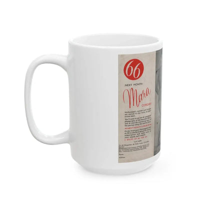 Kim Novak #139 - Scanned Mag. 66 Photos (Vintage Female Icon) White Coffee Mug - Go Mug Yourself