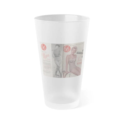 Kim Novak #139 - Scanned Mag. 66 Photos (Vintage Female Icon) Frosted Pint Glass 16oz-16oz-Frosted-Go Mug Yourself