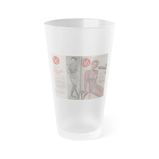 Kim Novak #139 - Scanned Mag. 66 Photos (Vintage Female Icon) Frosted Pint Glass 16oz-16oz-Frosted-Go Mug Yourself