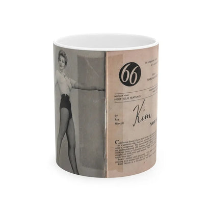 Kim Novak #140 - Scanned Mag. 66 Photos (Vintage Female Icon) White Coffee Mug 11oz - Go Mug Yourself