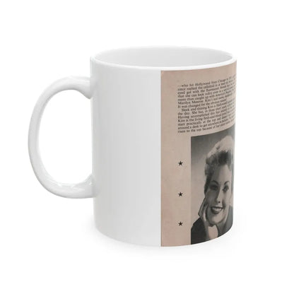 Kim Novak #141 - Scanned Mag. 66 Photos (Vintage Female Icon) White Coffee Mug - Go Mug Yourself