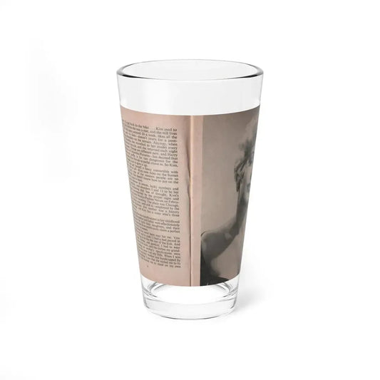 Kim Novak #142 - Scanned Mag. 66 Photos (Vintage Female Icon) Pint Glass 16oz 16oz - Go Mug Yourself