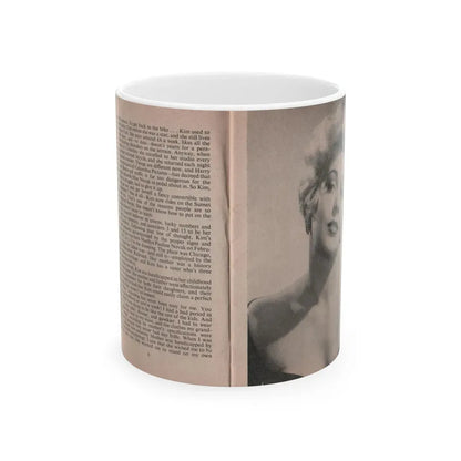 Kim Novak #142 - Scanned Mag. 66 Photos (Vintage Female Icon) White Coffee Mug 11oz - Go Mug Yourself