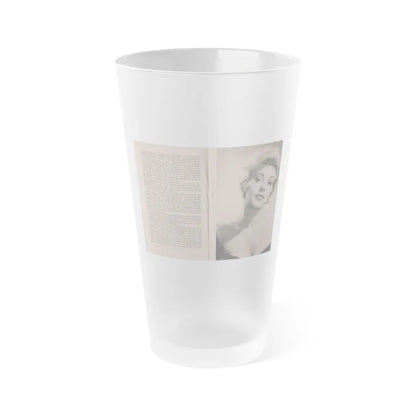 Kim Novak #142 - Scanned Mag. 66 Photos (Vintage Female Icon) Frosted Pint Glass 16oz-16oz-Frosted-Go Mug Yourself