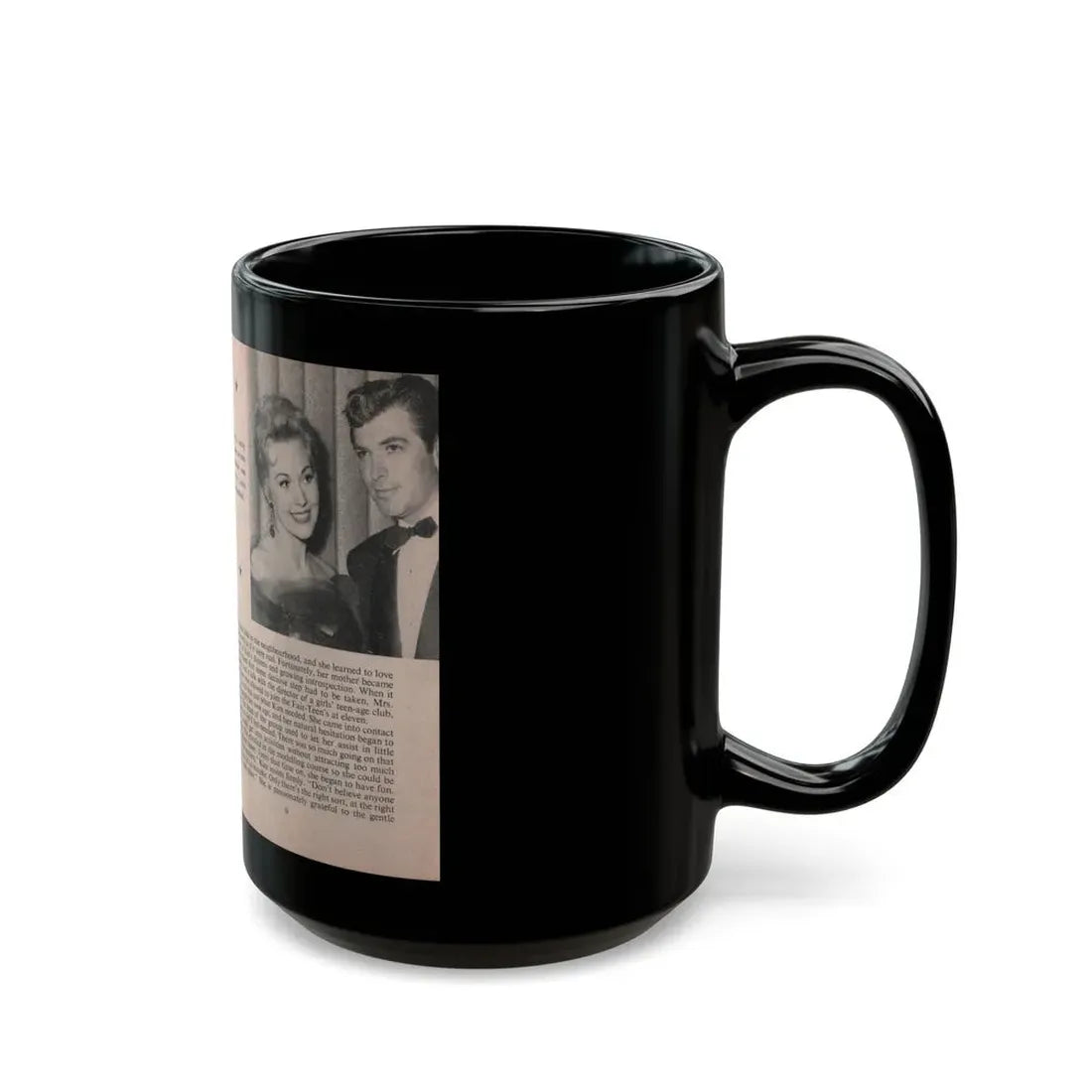 Kim Novak #143 - Scanned Mag. 66 Photos (Vintage Female Icon) Black Coffee Mug - Go Mug Yourself