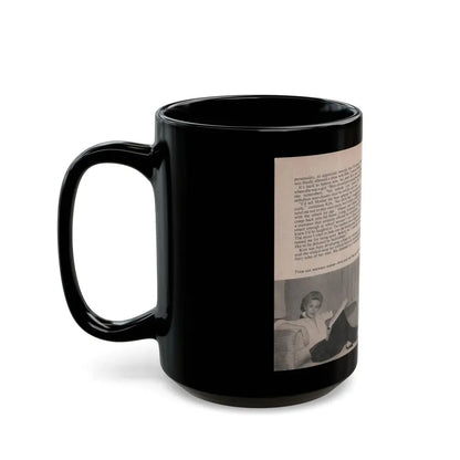 Kim Novak #143 - Scanned Mag. 66 Photos (Vintage Female Icon) Black Coffee Mug - Go Mug Yourself