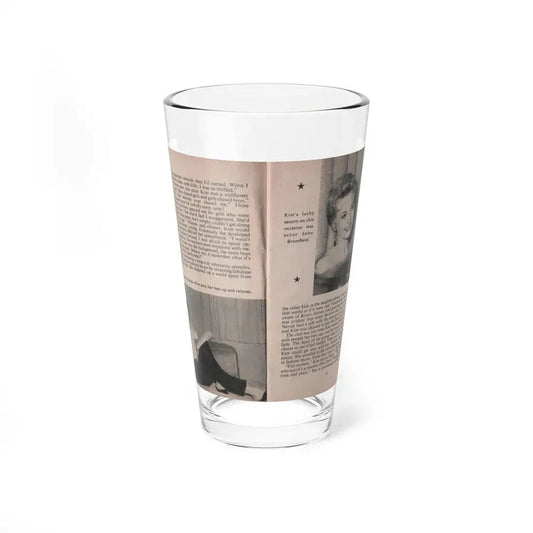 Kim Novak #143 - Scanned Mag. 66 Photos (Vintage Female Icon) Pint Glass 16oz 16oz - Go Mug Yourself