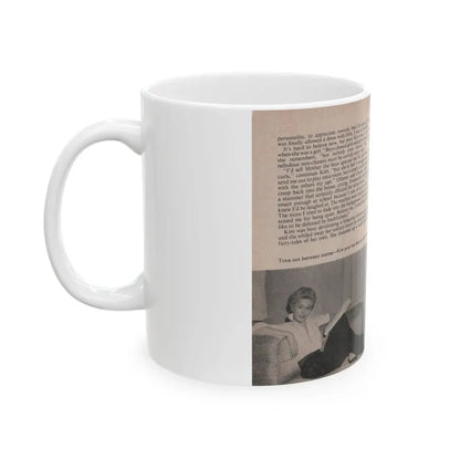 Kim Novak #143 - Scanned Mag. 66 Photos (Vintage Female Icon) White Coffee Mug - Go Mug Yourself