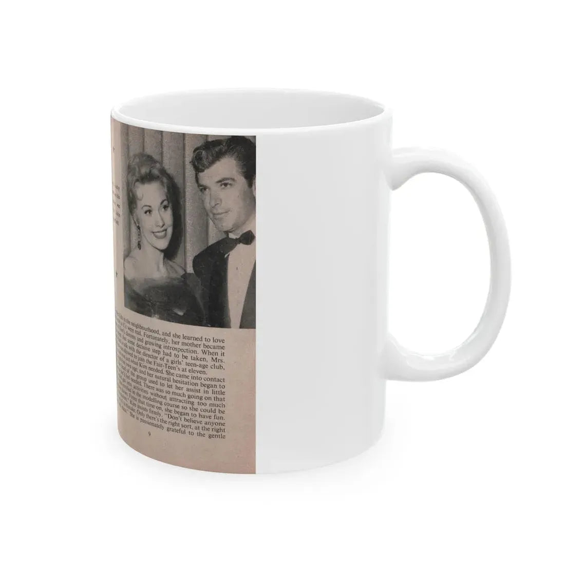 Kim Novak #143 - Scanned Mag. 66 Photos (Vintage Female Icon) White Coffee Mug - Go Mug Yourself
