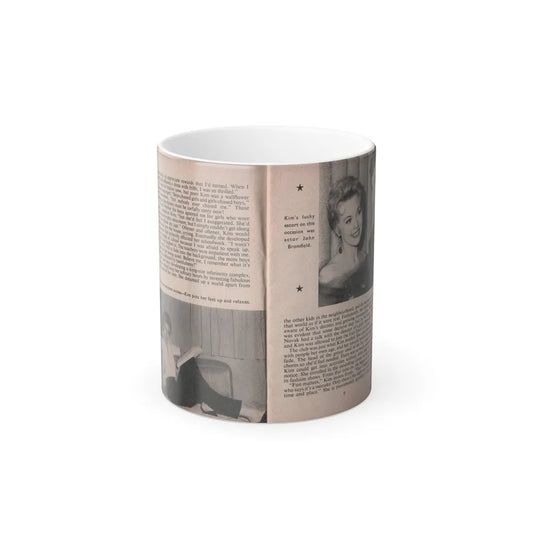 Kim Novak #143 - Scanned Mag. 66 Photos (Pages 6 & 7) (Vintage Female Icons) Color Changing Mug 11oz-11oz-Go Mug Yourself