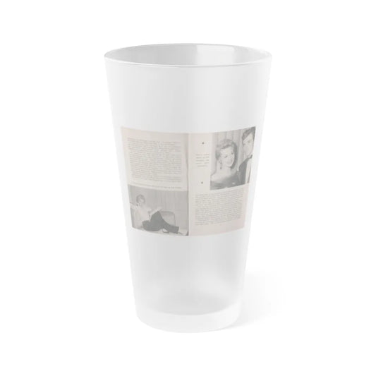 Kim Novak #143 - Scanned Mag. 66 Photos (Vintage Female Icon) Frosted Pint Glass 16oz-16oz-Frosted-Go Mug Yourself