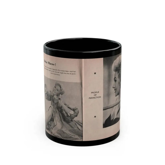 Kim Novak #144 - Scanned Mag. 66 Photos (Vintage Female Icon) Black Coffee Mug 11oz - Go Mug Yourself