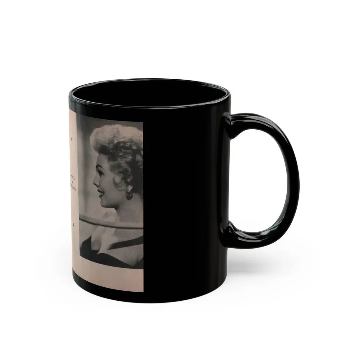 Kim Novak #144 - Scanned Mag. 66 Photos (Vintage Female Icon) Black Coffee Mug - Go Mug Yourself