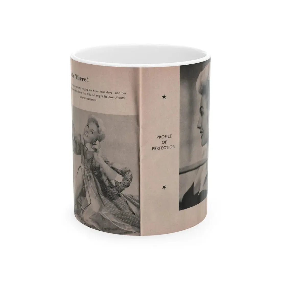 Kim Novak #144 - Scanned Mag. 66 Photos (Vintage Female Icon) White Coffee Mug 11oz - Go Mug Yourself