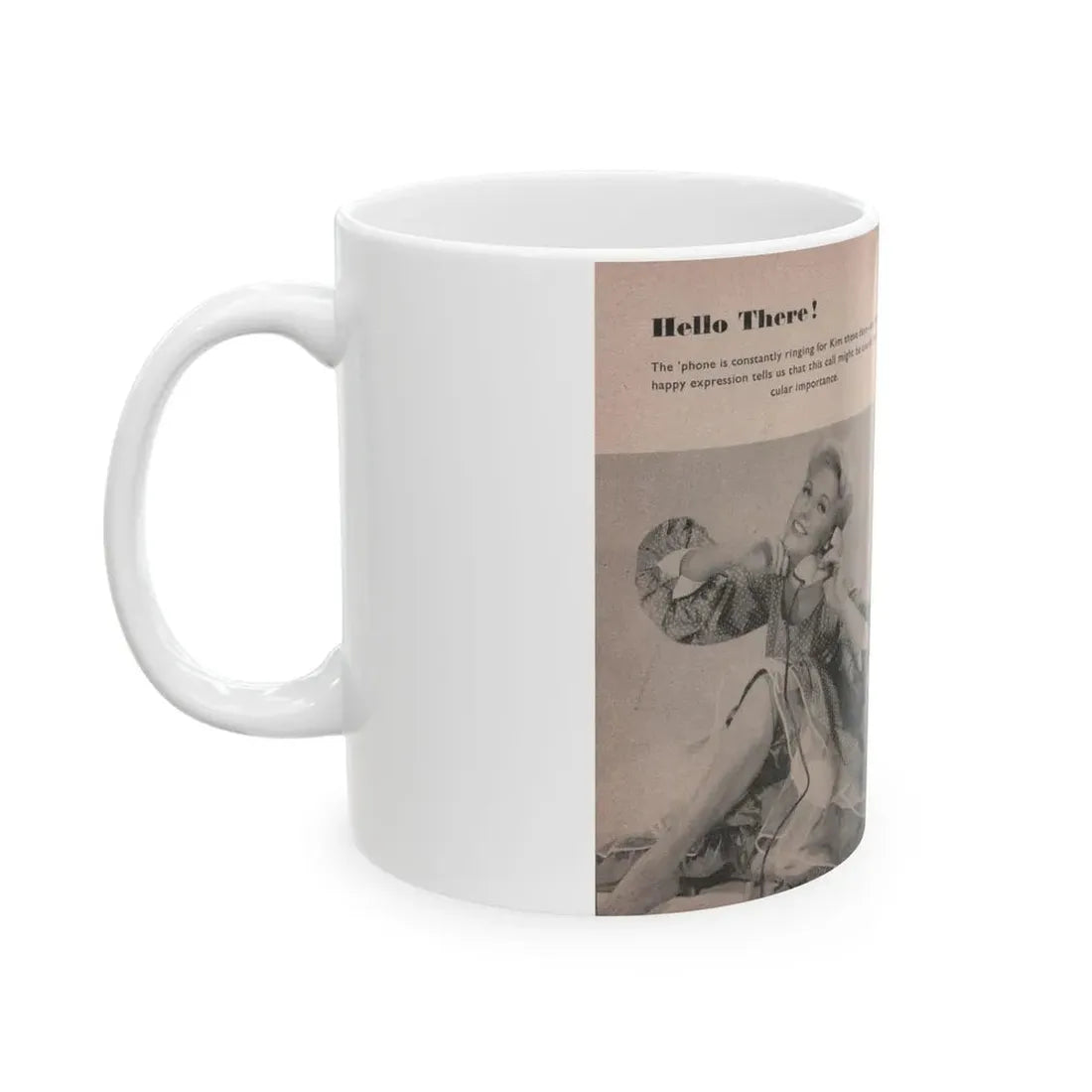 Kim Novak #144 - Scanned Mag. 66 Photos (Vintage Female Icon) White Coffee Mug - Go Mug Yourself