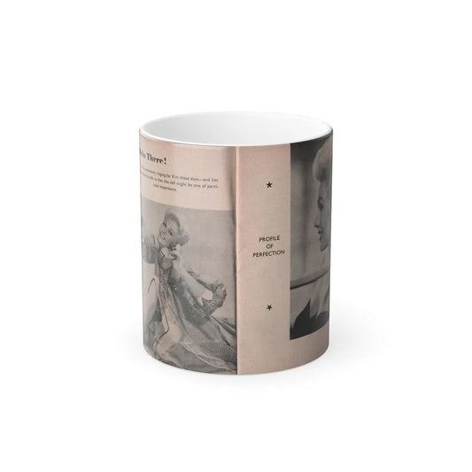 Kim Novak #144 - Scanned Mag. 66 Photos (Pages 8 & 9) (Vintage Female Icons) Color Changing Mug 11oz-11oz-Go Mug Yourself