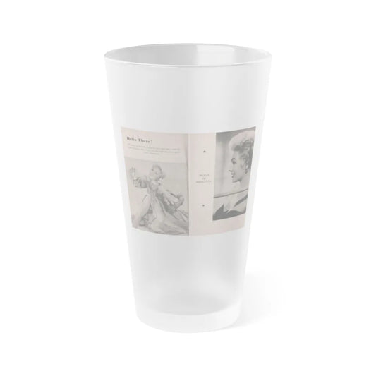 Kim Novak #144 - Scanned Mag. 66 Photos (Vintage Female Icon) Frosted Pint Glass 16oz-16oz-Frosted-Go Mug Yourself