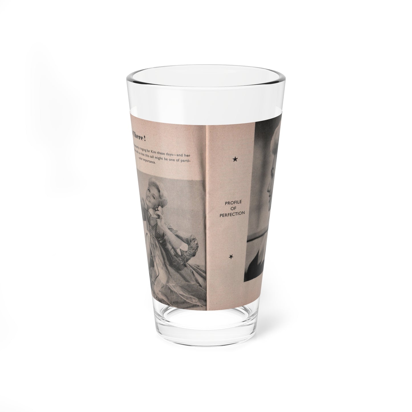 Kim Novak #144 - Scanned Mag. 66 Photos (Vintage Female Icon) Pint Glass 16oz-16oz-Go Mug Yourself